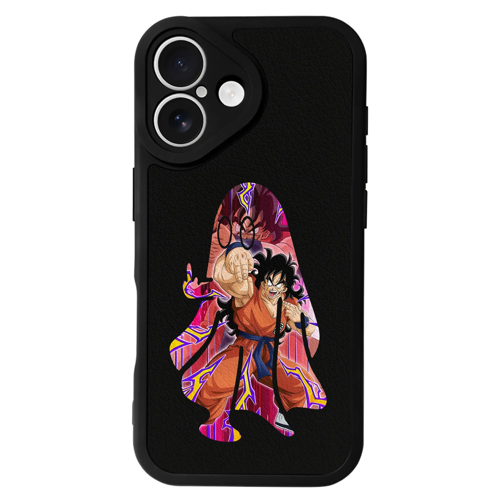 ドラゴンボール グッズ ヤムチャ - IPhone 16シリーズ対応 ・ シリコンスマホケース ・ レザー調 ・ 高精度フィット ・ 耐衝撃 ・ ワイヤレス充電対応 ・ 精密カット